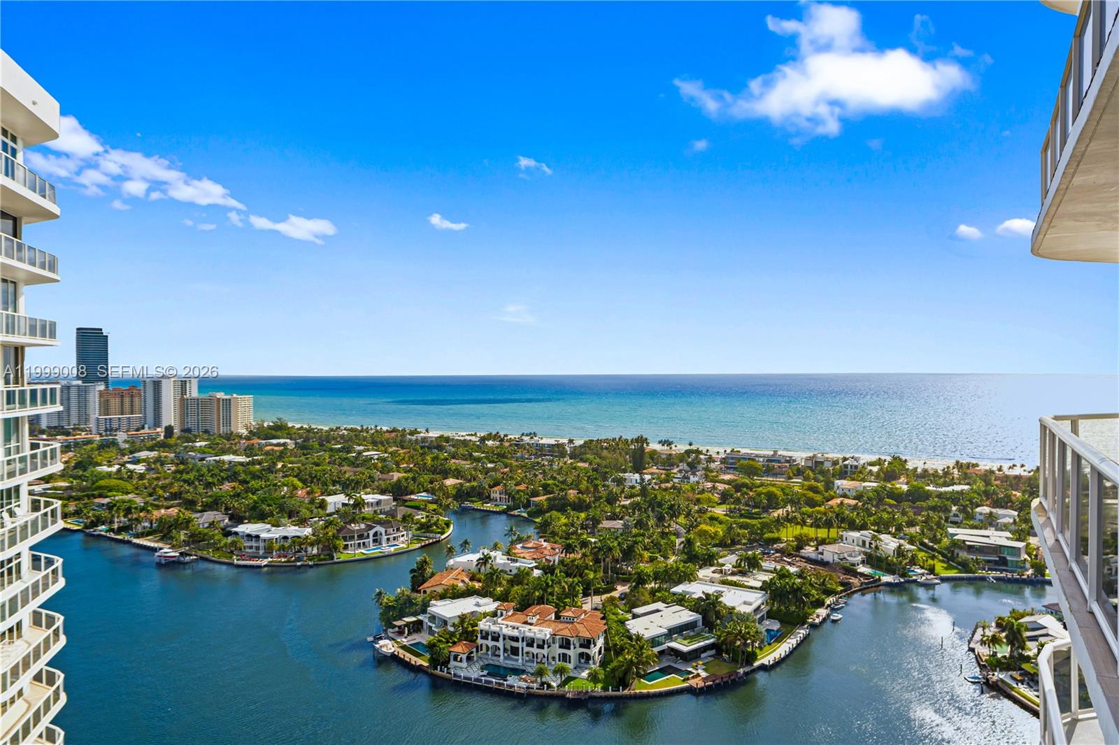 Golden Beach Florida oceanfront luxury estates aerial view